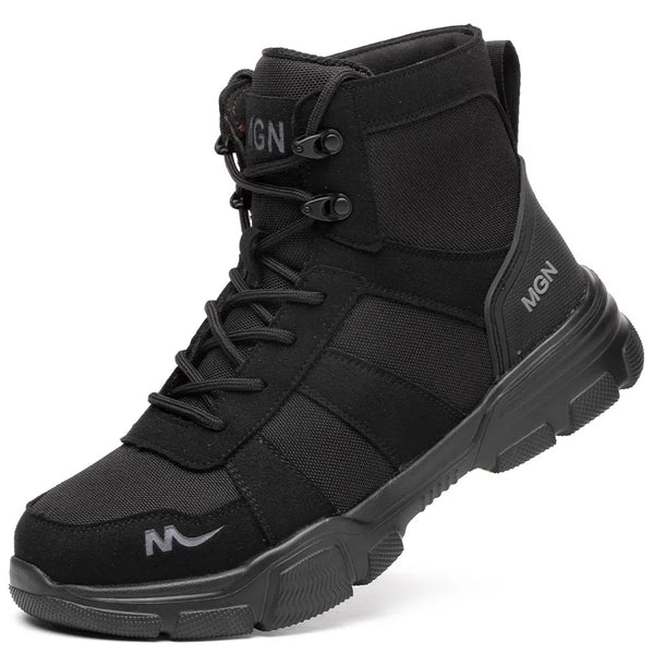 Steel Toe Safety Shoes Men Work Safety Boots Lightweight Breathable Comfortable Sneakers Men Boots Slip-resistant shoes