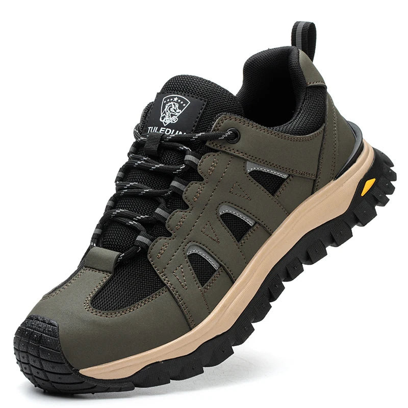Steel Toe Safety Shoes Men Work Safety Boots Lightweight Breathable Comfortable Sneakers Men Boots Slip-resistant shoes (Copie) (Copie)
