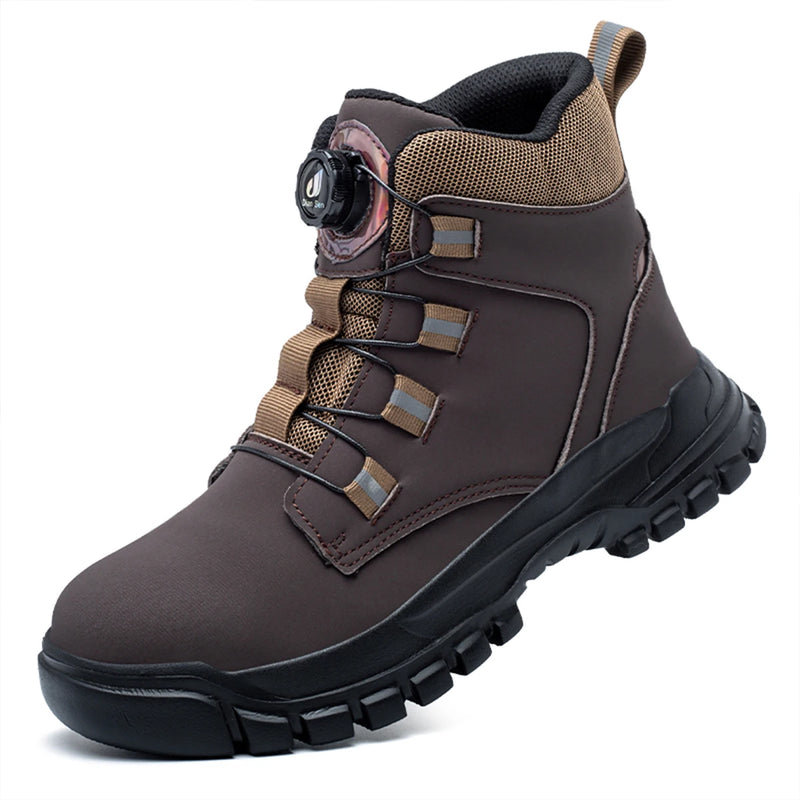 Chaussure de sécurité homme molette de serrage – embout acier, imperméable