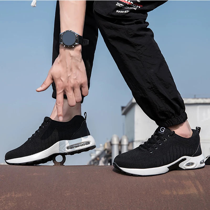 Chaussure de sécurité semelle amortissante homme/femme – embout acier, ultra légère (Copie)