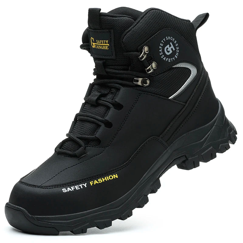 Chaussure de sécurité montante homme/femme – embout acier, anti-perforation