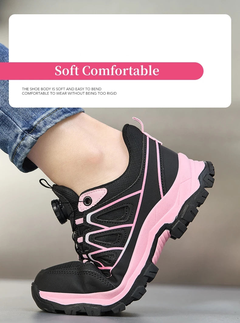Chaussure de sécurité femme molette de serrage – coupe femme, embout acier