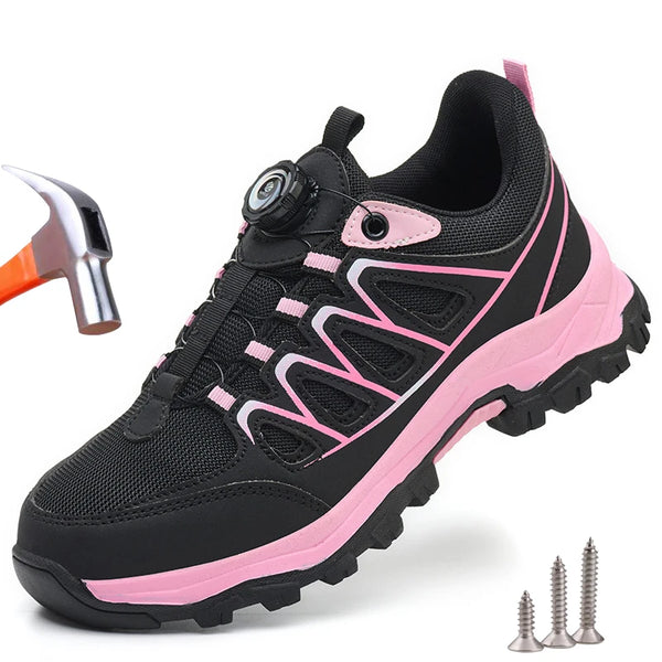 Chaussure de sécurité femme molette de serrage – coupe femme, embout acier