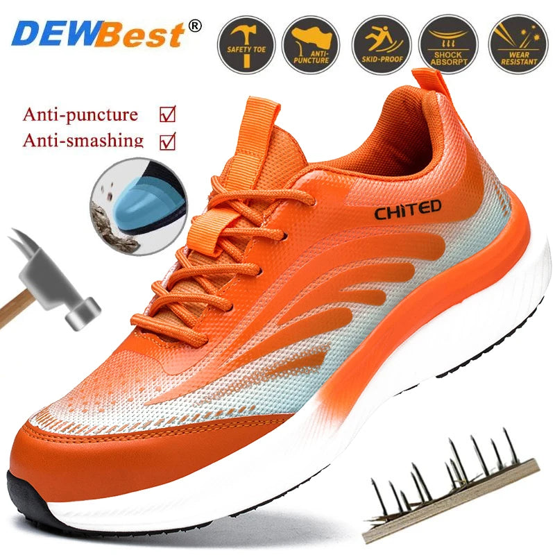 Chaussure de sécurité légère 4 saisons homme/femme – embout renforcé, antidérapante
