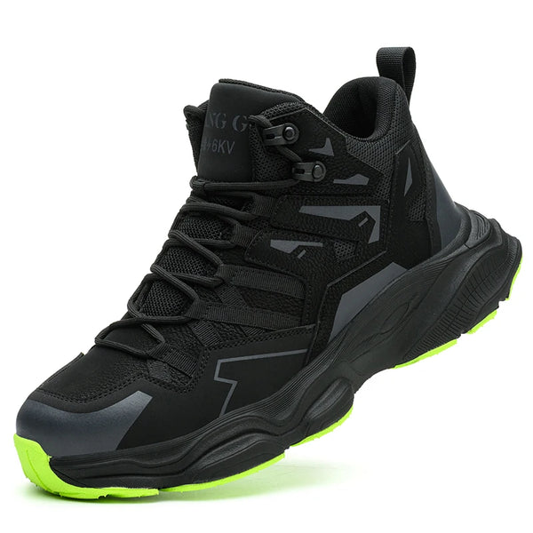 Steel Toe Safety Shoes Men Work Safety Boots Lightweight Breathable Comfortable Sneakers Men Boots Slip-resistant shoes (Copie)