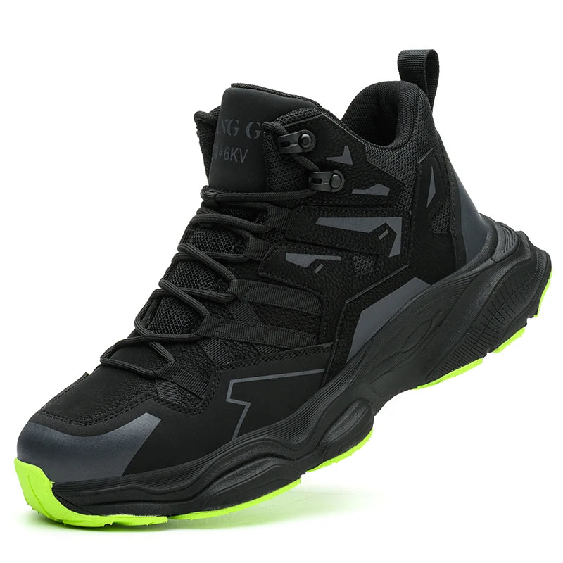 Steel Toe Safety Shoes Men Work Safety Boots Lightweight Breathable Comfortable Sneakers Men Boots Slip-resistant shoes (Copie)