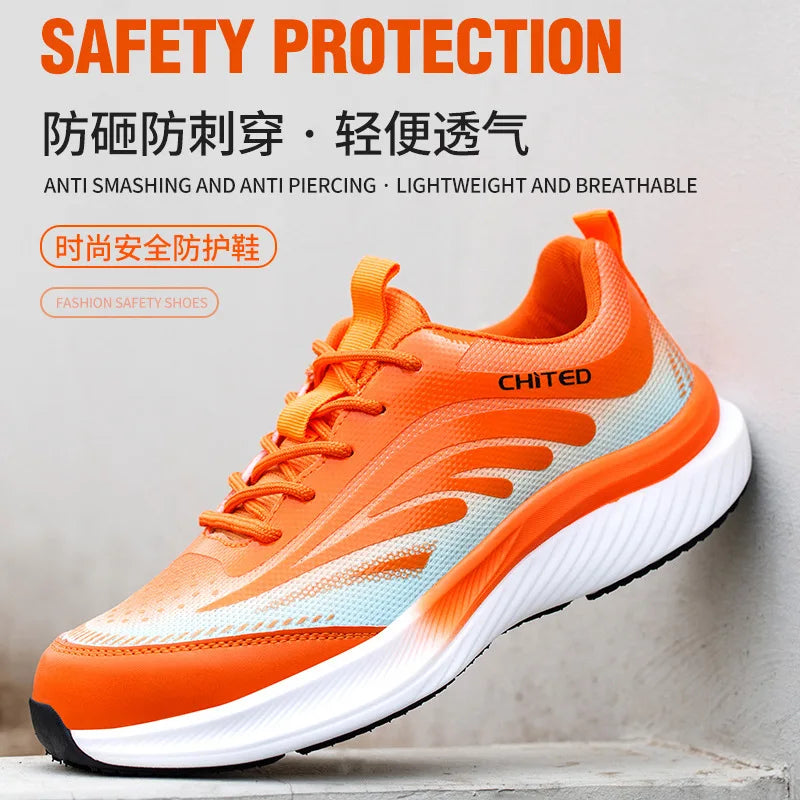 Chaussure de sécurité légère 4 saisons homme/femme – embout renforcé, antidérapante